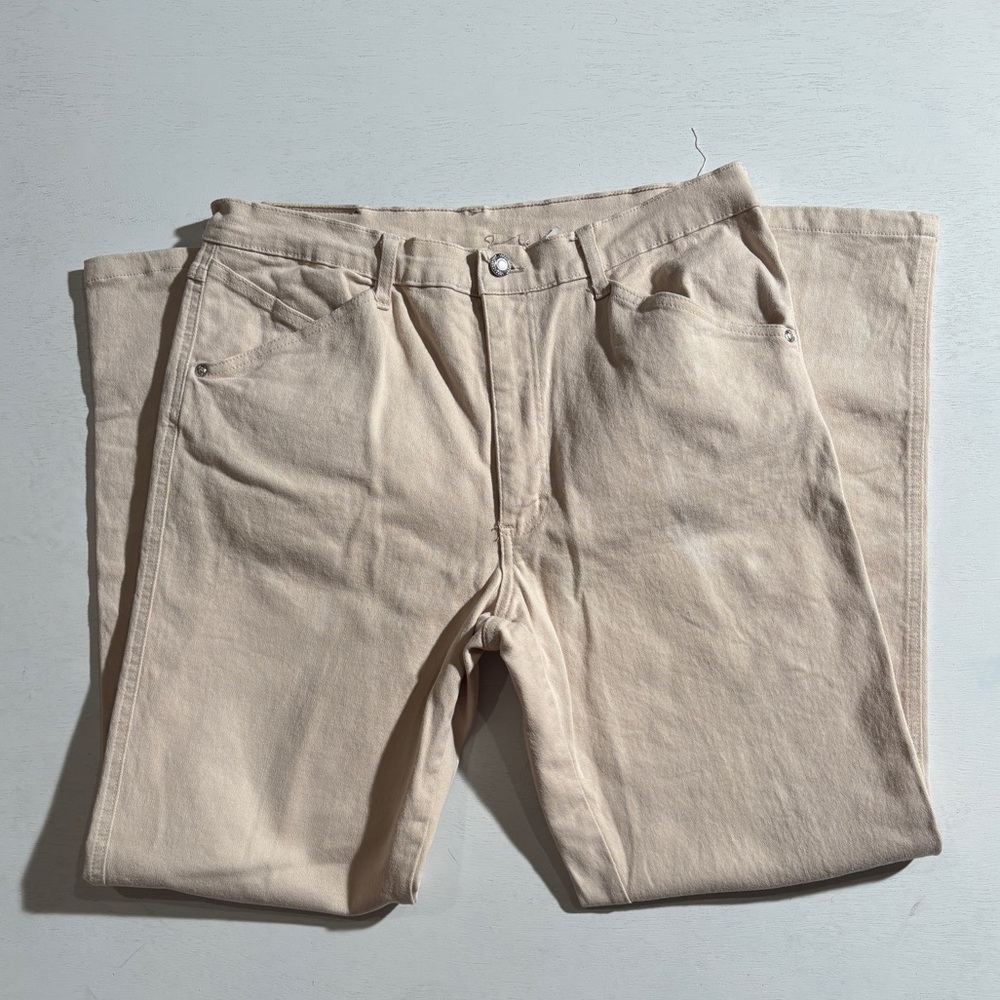 Men's Versace Classic Light Tan Straight Jeans - Picture 2 of 8